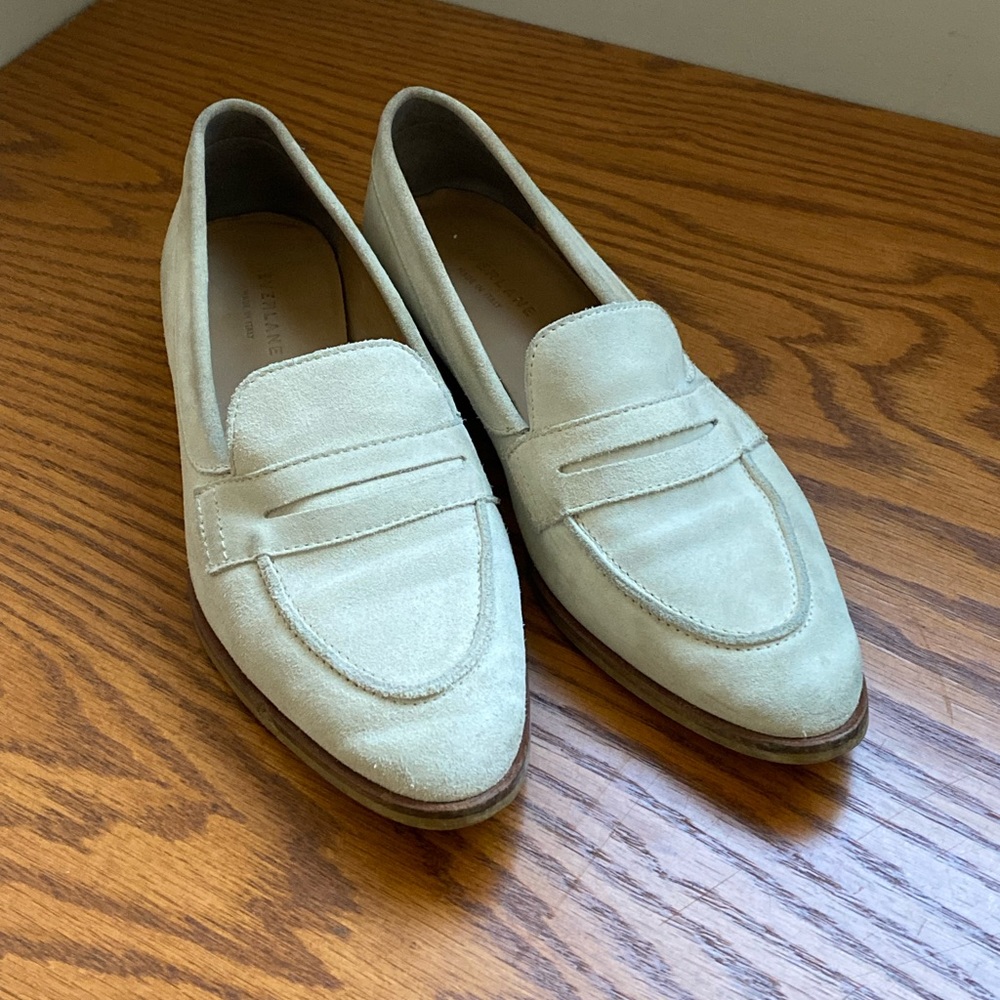 Everlane Cream Suede Modern Loafer size 9
